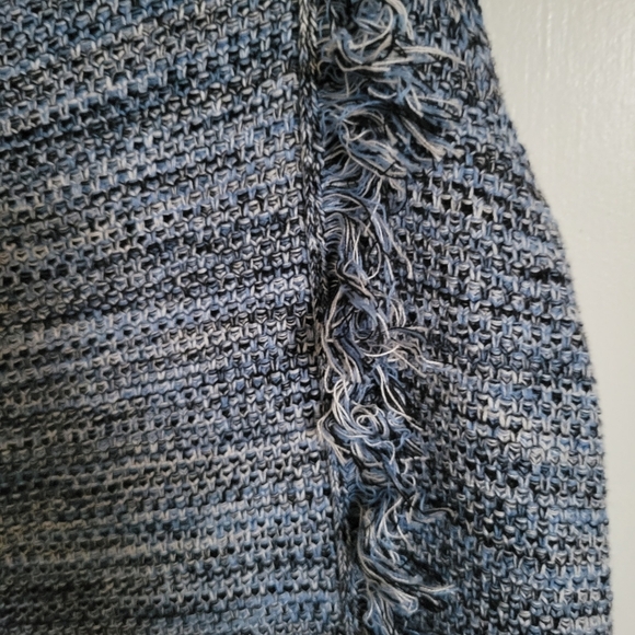 Anthropologie Holding Horses Blue  Fringe Tweed Shift Dress - Picture 4 of 5